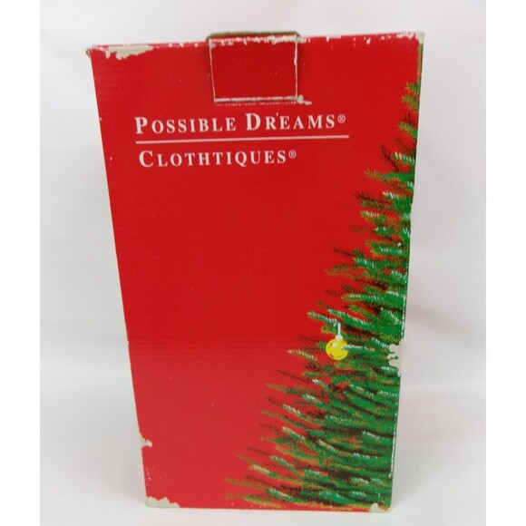Clothtique Possible Dreams 2002 Winter's Glow Santa Figure w Torch Light 9 Inch - Picture 7 of 7